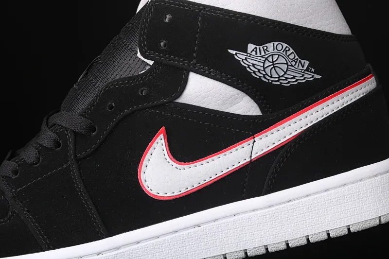 All categories Air Jordan Jordan series basketball shoes Air Jordan 1 Mid Air Jordan 1 Mid AJ1 Joe 1 Zhongbang black cement color 554724-060